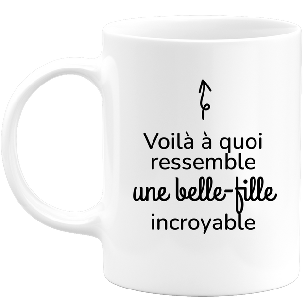 Mugffins Tasses pour BELLE-FILLE/BRU - En Français - Cadeau original pour  BELLE-FILLE - Tu es le meilleur continue comme ça - 11 oz