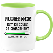 quotedazur - Mug Florence Est En Cours De Chargement Veuillez Patienter - Cadeau Florence Prénom Femme Personnalisé - Cadeau Annniversaire Noël Adolescent Collègue