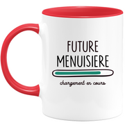 quotedazur - Mug Future Menuisiere Chargement En Cours - Cadeau Humour Promotion Travail - Idée Cadeau Départ Collègue - Tasse Chef Menuisiere - Idéal Pour Noël Au Bureau