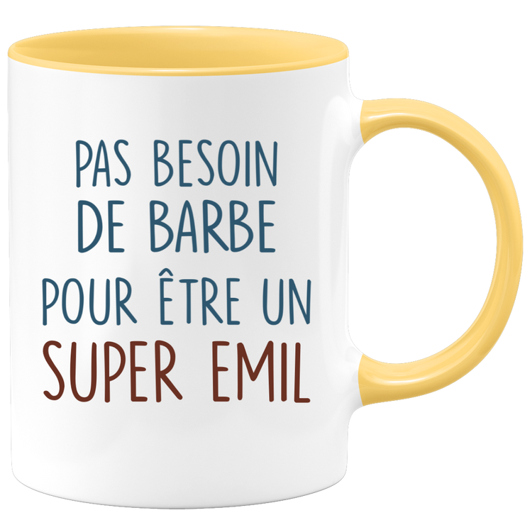 Mug pas besoin de barbe pour être un super Emil