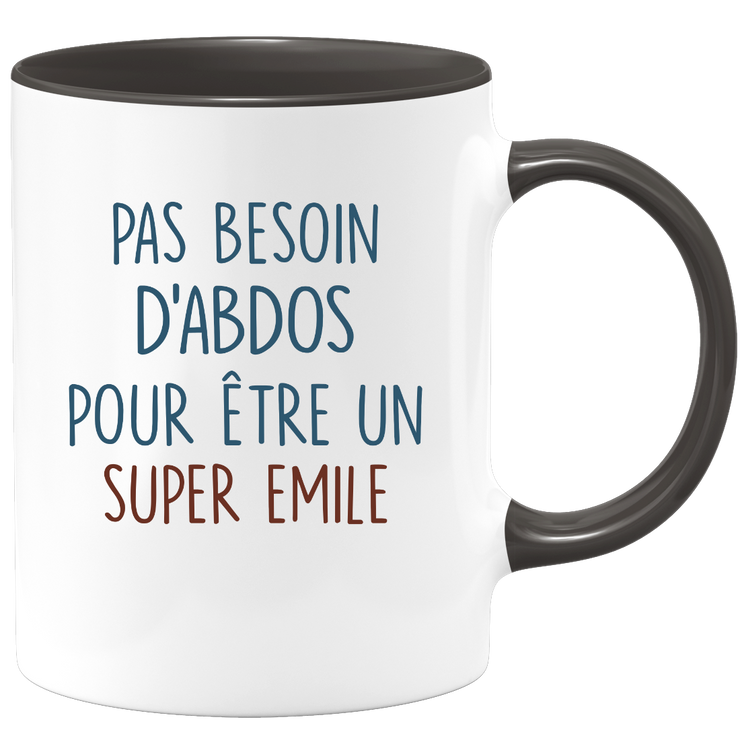 Mug pas besoin d'abdominaux pour être un super Emile