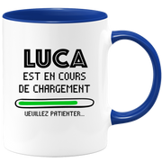 quotedazur - Mug Luca Est En Cours De Chargement Veuillez Patienter - Cadeau Luca Prénom Homme Personnalisé - Cadeau Annniversaire Noël Adolescent Collègue