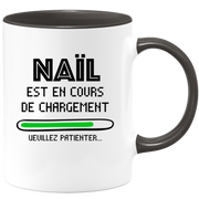 quotedazur - Mug Naïl Est En Cours De Chargement Veuillez Patienter - Cadeau Naïl Prénom Homme Personnalisé - Cadeau Annniversaire Noël Adolescent Collègue