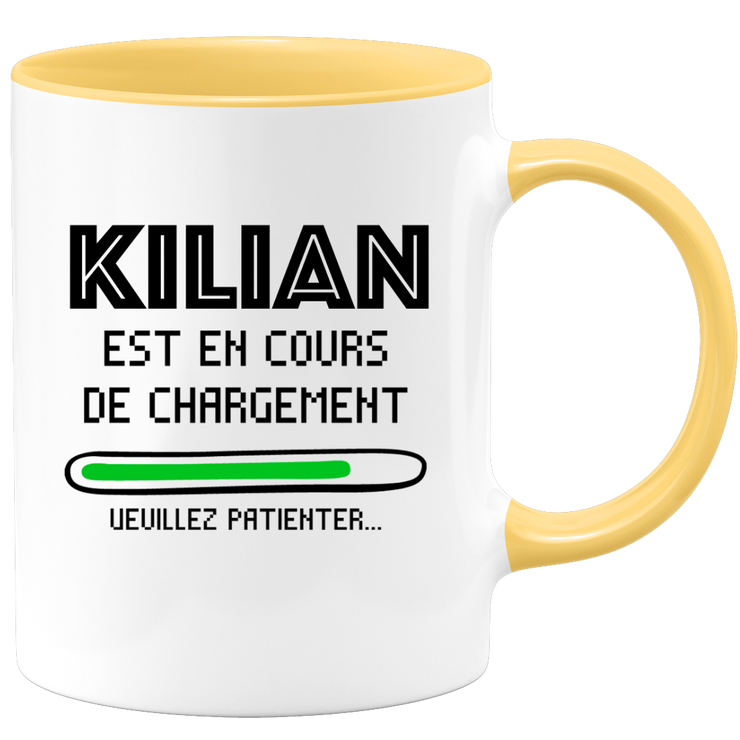 quotedazur - Mug Kilian Est En Cours De Chargement Veuillez Patienter - Cadeau Kilian Prénom Homme Personnalisé - Cadeau Annniversaire Noël Adolescent Collègue