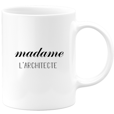 quotedazur - Mug Madame L'Architecte - Cadeau Pour Architecte - Cadeau Personnalisé Pour Femme - Cadeau Original Anniversaire Ou Noël