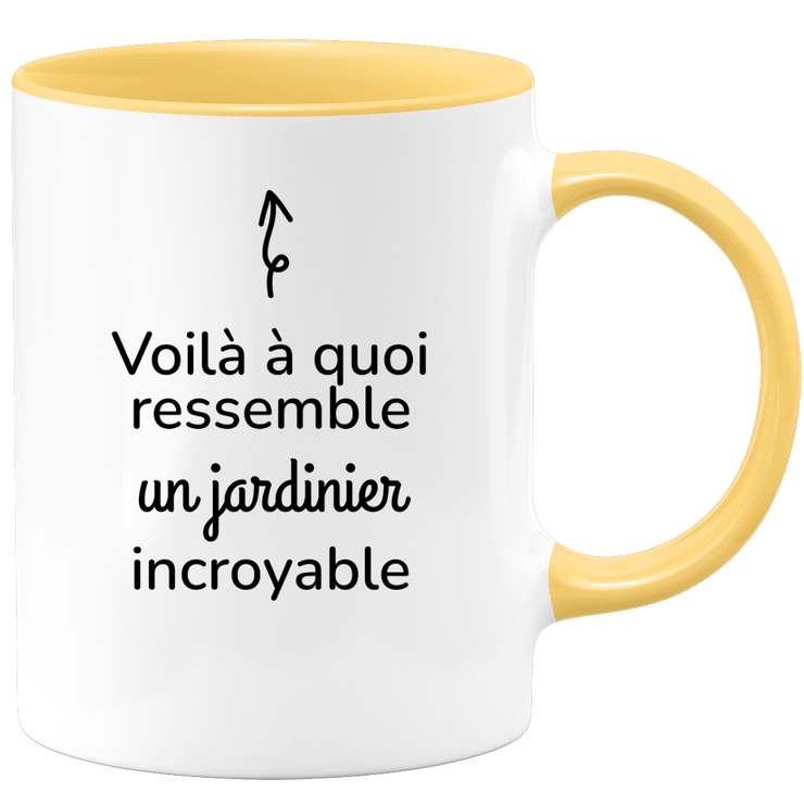 quotedazur - Mug Voilà à Quoi Ressemble Un Jardinier Incroyable - Cadeau Jardinier - Idée Cadeau Anniversaire - Idée Pour Une Attention Originale Jardinier