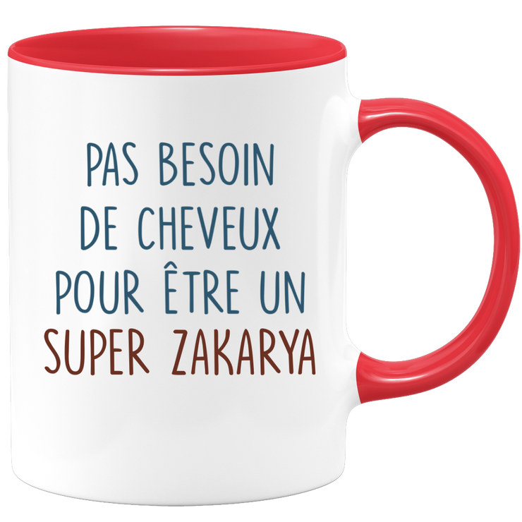 Mug pas besoin de cheveux pour être un super Zakarya