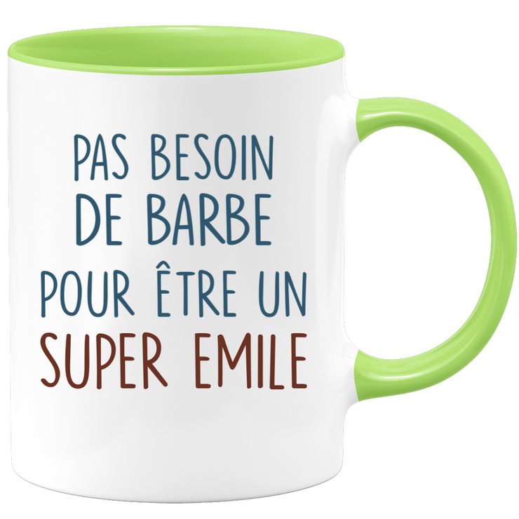 Mug pas besoin de barbe pour être un super Emile