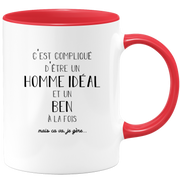 quotedazur - Mug Compliqué D'Être Un Homme Idéal Et Un Ben Mais Ça Va Je Gère - Cadeau Humour Prénom - Idée Cadeau Famille Saint Valentin - Tasse Prénom Ben