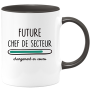 quotedazur - Mug Future Chef de secteur Chargement En Cours - Cadeau Humour Promotion Travail - Idée Cadeau Départ Collègue - Tasse Chef Chef de secteur - Idéal Pour Noël Au Bureau