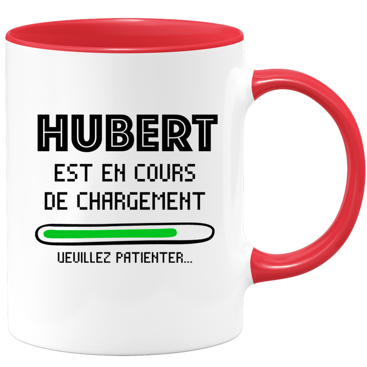 quotedazur - Mug Hubert Est En Cours De Chargement Veuillez Patienter - Cadeau Hubert Prénom Homme Personnalisé - Cadeau Annniversaire Noël Adolescent Collègue