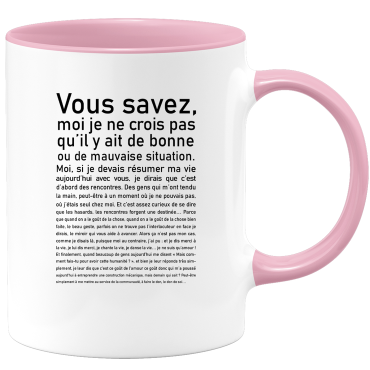 quotedazur - Mug Vous Savez Bonne Ou Mauvaise Situation - Cadeau Collègue Retraite - Idée Cadeau Original Femme - Tasse Couple Saint Valentin - Gadget Geek - Idéal Anniversaire Soeur Meilleure Amie