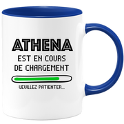 quotedazur - Mug Athena Est En Cours De Chargement Veuillez Patienter - Cadeau Athena Prénom Femme Personnalisé - Cadeau Annniversaire Noël Adolescent Collègue