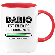 quotedazur - Mug Dario Est En Cours De Chargement Veuillez Patienter - Cadeau Dario Prénom Homme Personnalisé - Cadeau Annniversaire Noël Adolescent Collègue