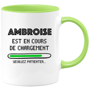 quotedazur - Mug Ambroise Est En Cours De Chargement Veuillez Patienter - Cadeau Ambroise Prénom Homme Personnalisé - Cadeau Annniversaire Noël Adolescent Collègue