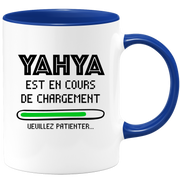 quotedazur - Mug Yahya Est En Cours De Chargement Veuillez Patienter - Cadeau Yahya Prénom Homme Personnalisé - Cadeau Annniversaire Noël Adolescent Collègue