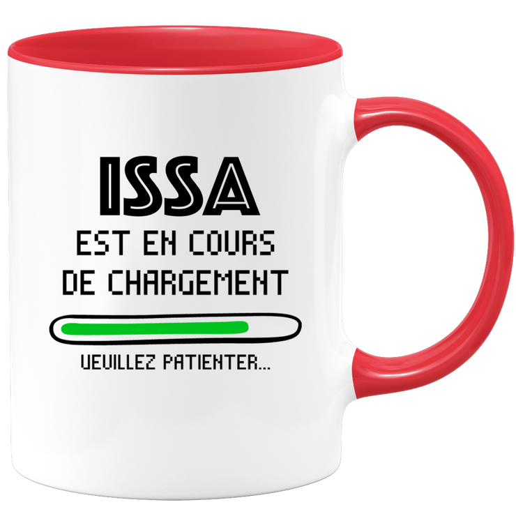 quotedazur - Mug Issa Est En Cours De Chargement Veuillez Patienter - Cadeau Issa Prénom Homme Personnalisé - Cadeau Annniversaire Noël Adolescent Collègue