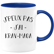 quotedazur - Mug Je Peux Pas J'ai Krav maga - Cadeau Humour Sport - Idée Cadeau Original - Tasse Krav maga - Idéal Pour Anniversaire Ou Noël