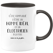 Mug ideal man electrician - gift electrician birthday valentine's day man love couple