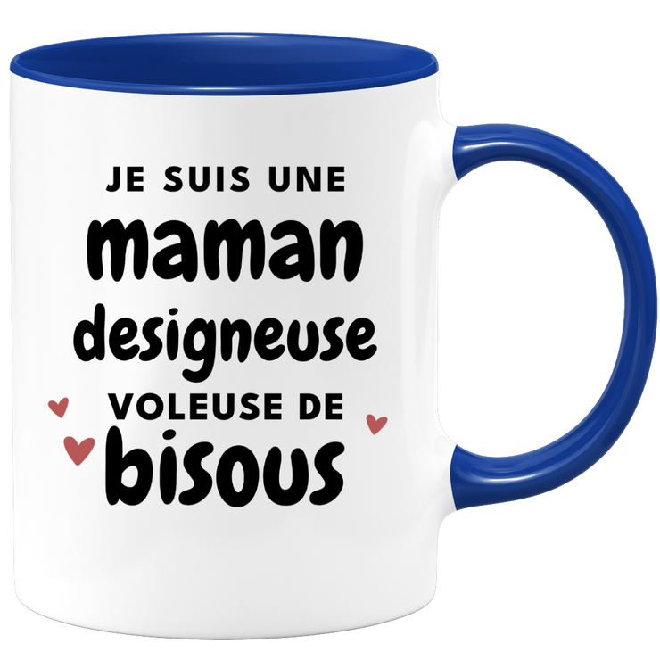 quotedazur - Mug I Am A Designing Mom Thief Of Kisses - Original Mother's Day Gift - Gift Idea For Mom Birthday - Gift For Future Mom Birth