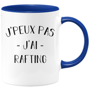 quotedazur - Mug Je Peux Pas J'ai Rafting - Cadeau Humour Sport - Idée Cadeau Original - Tasse Rafting - Idéal Pour Anniversaire Ou Noël