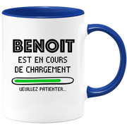 quotedazur - Mug Benoit Est En Cours De Chargement Veuillez Patienter - Cadeau Benoit Prénom Homme Personnalisé - Cadeau Annniversaire Noël Adolescent Collègue