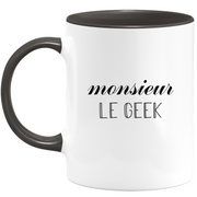 quotedazur - Mug Monsieur Le Geek - Idée Cadeau Parfaite pour Amateurs de Technologie, Anniversaires, Noël
