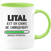 quotedazur - Mug Lital Est En Cours De Chargement Veuillez Patienter - Cadeau Lital Prénom Femme Personnalisé - Cadeau Annniversaire Noël Adolescent Collègue