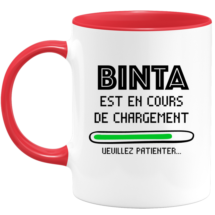 Binta Mug Is Loading Please Wait - Personalized Binta First Name Woman Gift