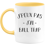 quotedazur - Mug Je Peux Pas J'ai Ball trap - Cadeau Humour Sport - Idée Cadeau Original - Tasse Ball trap - Idéal Pour Anniversaire Ou Noël