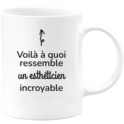 quotedazur - Mug Voilà à Quoi Ressemble Un Esthéticien Incroyable - Cadeau Esthéticien - Idée Cadeau Anniversaire - Idée Pour Une Attention Originale Esthéticien