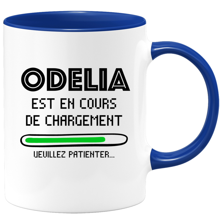 quotedazur - Mug Odelia Est En Cours De Chargement Veuillez Patienter - Cadeau Odelia Prénom Femme Personnalisé - Cadeau Annniversaire Noël Adolescent Collègue