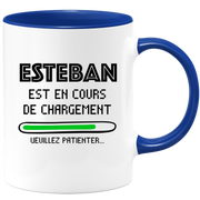 quotedazur - Mug Esteban Est En Cours De Chargement Veuillez Patienter - Cadeau Esteban Prénom Homme Personnalisé - Cadeau Annniversaire Noël Adolescent Collègue