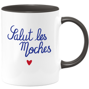 quotedazur - Mug Salut Les Moches - Cadeau Collègue Retraite - Idée Cadeau Original, Femme - Tasse Couple Saint Valentin - Gadget Geek Homme - Idéal Anniversaire Soeur Ou Meilleure Amie