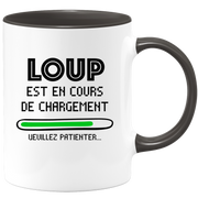 quotedazur - Mug Loup Est En Cours De Chargement Veuillez Patienter - Cadeau Loup Prénom Homme Personnalisé - Cadeau Annniversaire Noël Adolescent Collègue