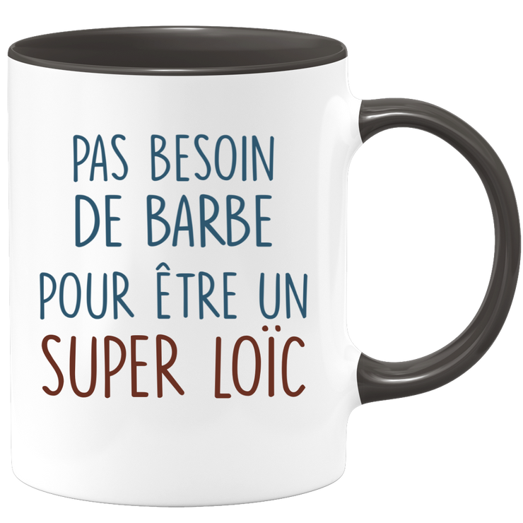 Mug pas besoin de barbe pour être un super Loïc