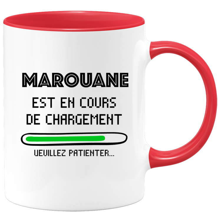 quotedazur - Mug Marouane Est En Cours De Chargement Veuillez Patienter - Cadeau Marouane Prénom Homme Personnalisé - Cadeau Annniversaire Noël Adolescent Collègue