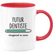 quotedazur - Mug Futur Dentiste Chargement En Cours - Cadeau Humour Métier Travail  - Idée Cadeau Dentiste Pot De Départ Chef Mutation - Tasse Cadeau Noël Bureau