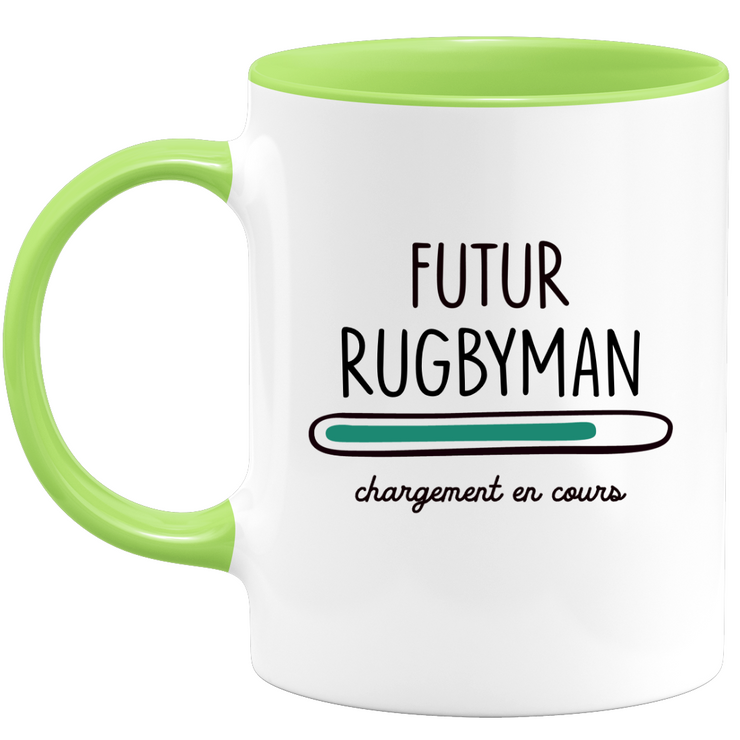 quotedazur - Mug Futur Rugbyman - Idée Cadeau Parfaite pour Fans de Rugby, Naissance, Baby Shower