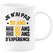 Funny funny 50th birthday mug - 50th birthday gift mug Man Woman Humor Original