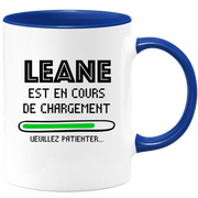 quotedazur - Mug Leane Est En Cours De Chargement Veuillez Patienter - Cadeau Leane Prénom Femme Personnalisé - Cadeau Annniversaire Noël Adolescent Collègue