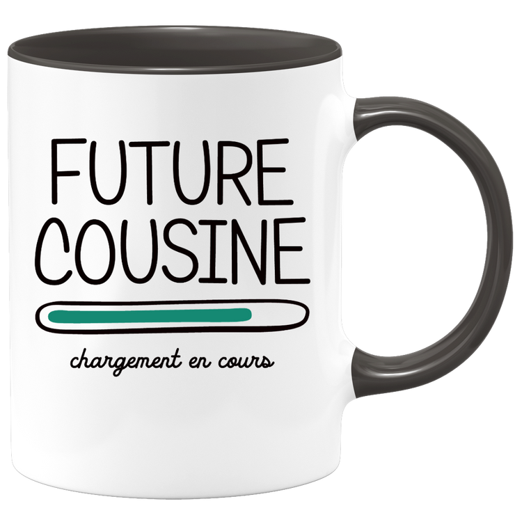 quotedazur - Mug Future Cousine 2024 Chargement En Cours - Cadeau Future Cousine - Surprise Annonce Grossesse Garçon/Fille Naissance Bébé