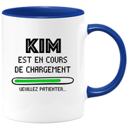 quotedazur - Mug Kim Est En Cours De Chargement Veuillez Patienter - Cadeau Kim Prénom Femme Personnalisé - Cadeau Annniversaire Noël Adolescent Collègue