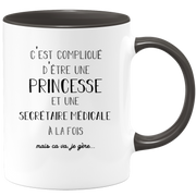 Princess Medical Secretary Mug - Wife Gift for Medical Secretary Funny Humor Ideal for Colleague Birthday