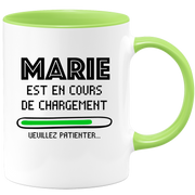 quotedazur - Mug Marie Est En Cours De Chargement Veuillez Patienter - Cadeau Marie Prénom Femme Personnalisé - Cadeau Annniversaire Noël Adolescent Collègue