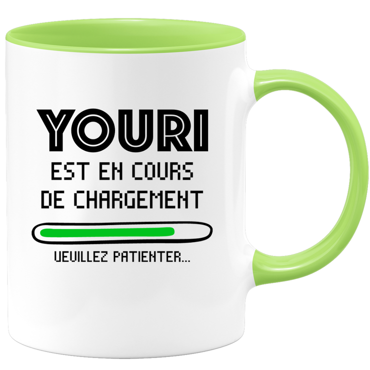 quotedazur - Mug Youri Est En Cours De Chargement Veuillez Patienter - Cadeau Youri Prénom Homme Personnalisé - Cadeau Annniversaire Noël Adolescent Collègue