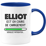 quotedazur - Mug Elliot Est En Cours De Chargement Veuillez Patienter - Cadeau Elliot Prénom Homme Personnalisé - Cadeau Annniversaire Noël Adolescent Collègue