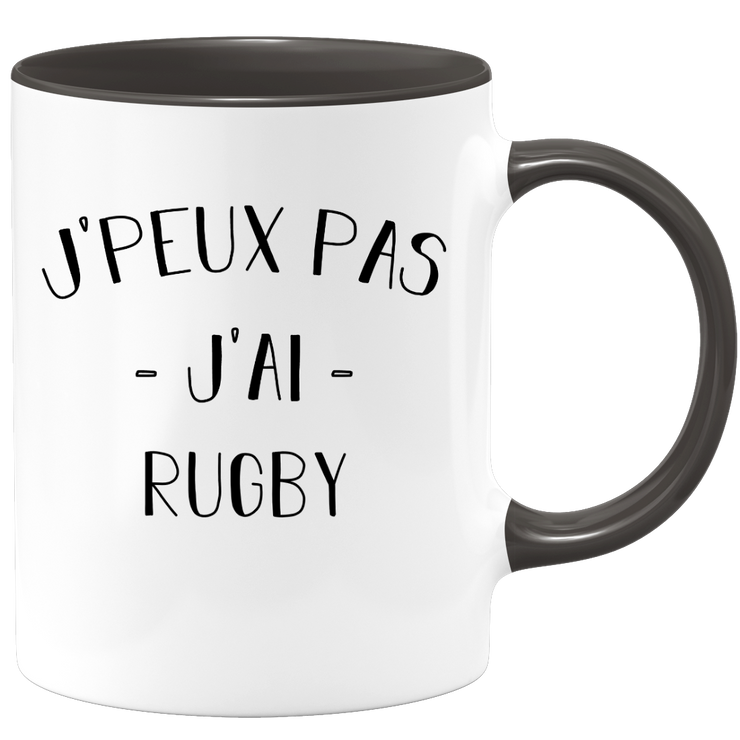 Mug I can't I have rugby - funny birthday humor gift for rugby