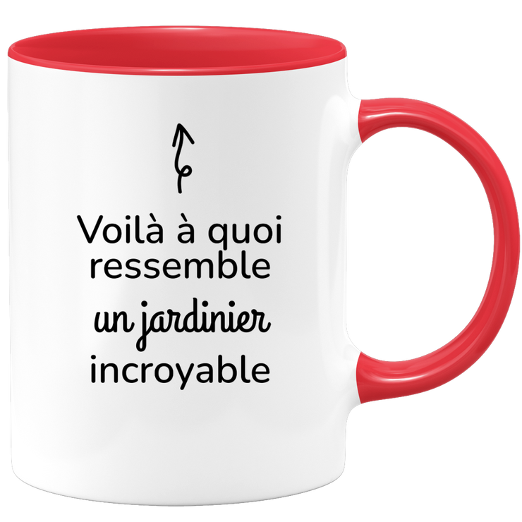 quotedazur - Mug Voilà à Quoi Ressemble Un Jardinier Incroyable - Cadeau Jardinier - Idée Cadeau Anniversaire - Idée Pour Une Attention Originale Jardinier