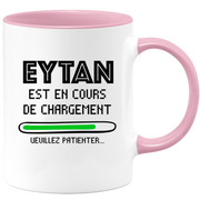 quotedazur - Mug Eytan Est En Cours De Chargement Veuillez Patienter - Cadeau Eytan Prénom Homme Personnalisé - Cadeau Annniversaire Noël Adolescent Collègue